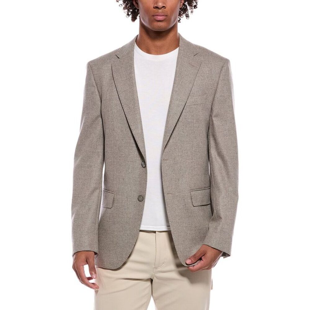 Hugo Boss Mens Boss  H Hutson Wool & Cashmere-Blend Jacket, Gray